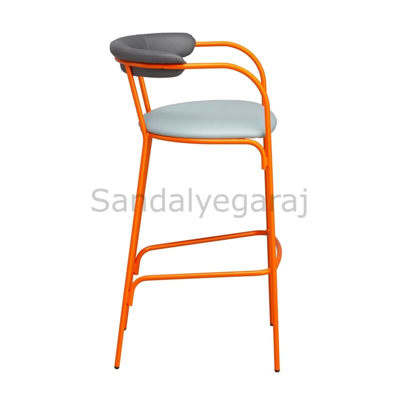 Orange İç Mekan Bar Sandalyesi